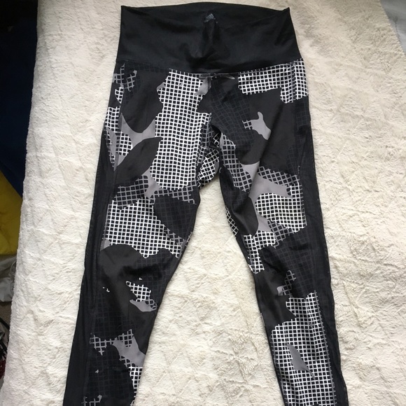 Adidas Geo Pattern Leggings - Picture 1 of 6